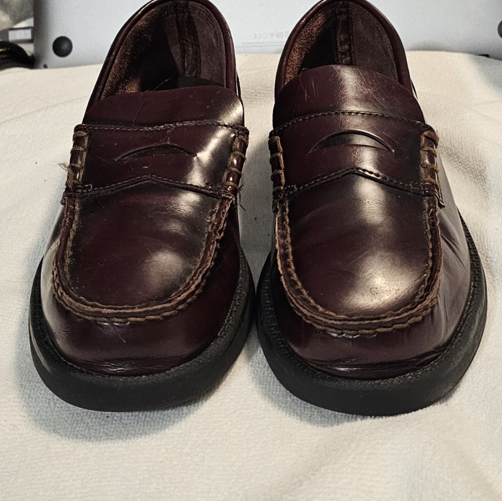 G.H. Bass & Co. Kids Burgundy Penny Loafers